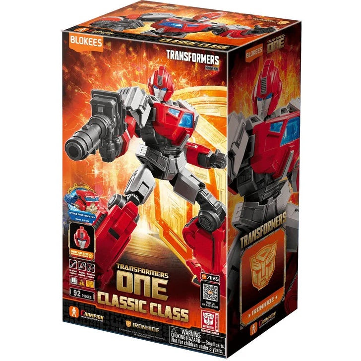 transformers one - classic class 19 - ironhide - 92pz - light-up eyes e chest