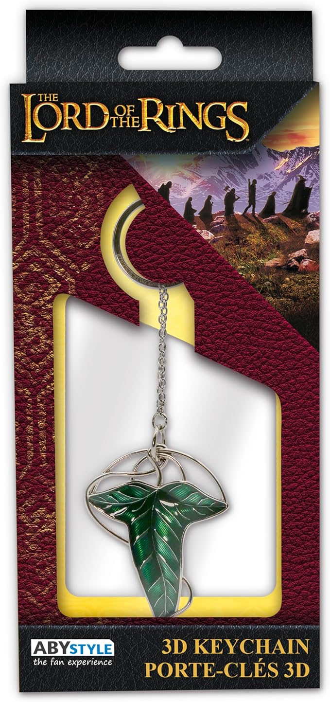 il signore degli anelli - portachiavi 3d - lorien leaf