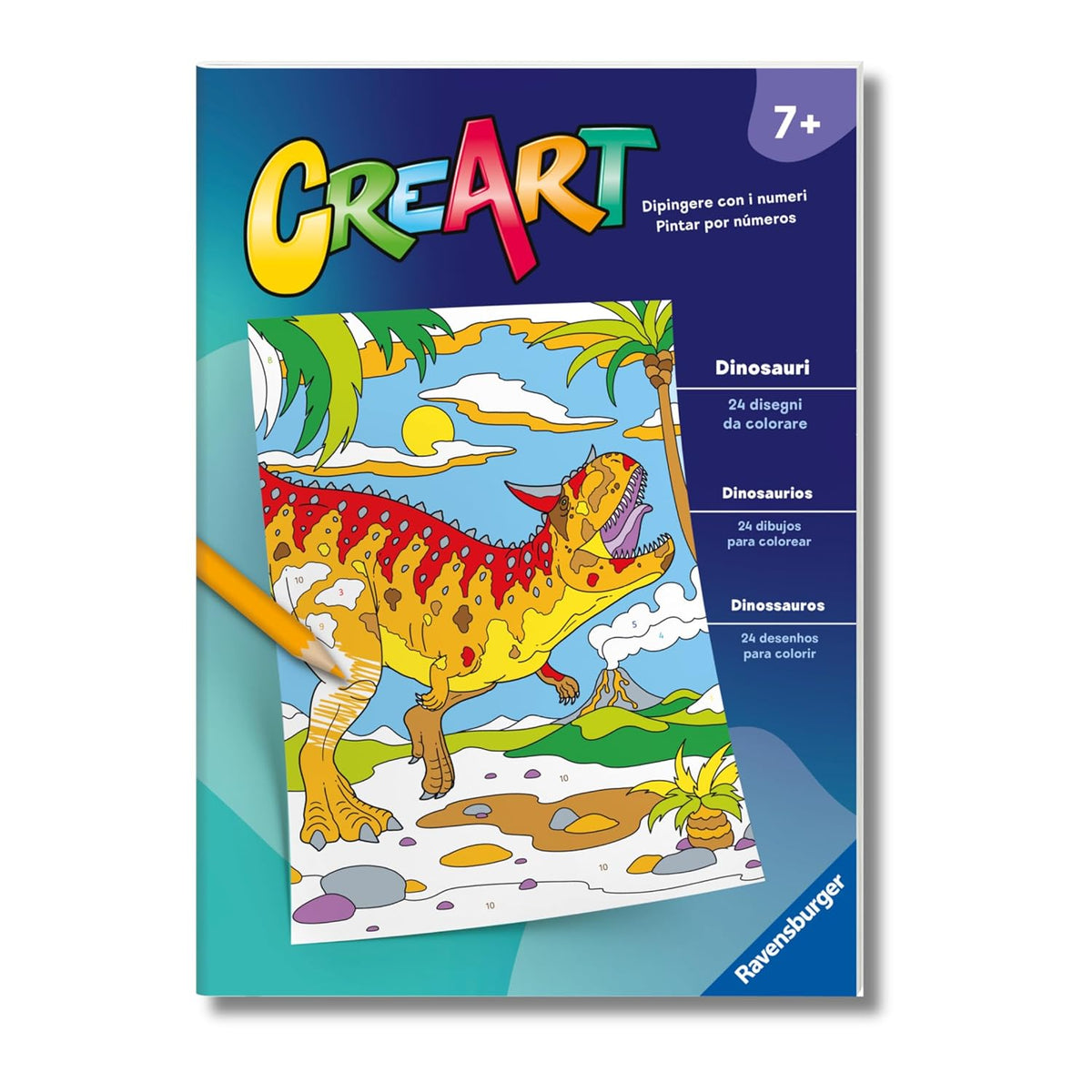 creart - album da colorare - dinosauri