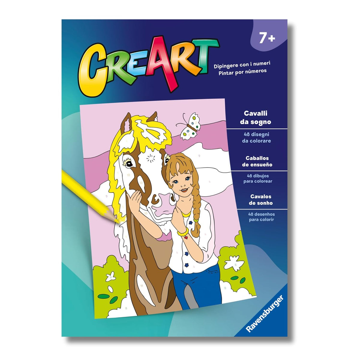 creart - album da colorare - cavalli da sogno