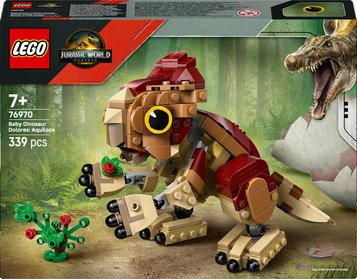 LEGO Jurassic World 76970 dinosauro cucciolo dolores: aquilops