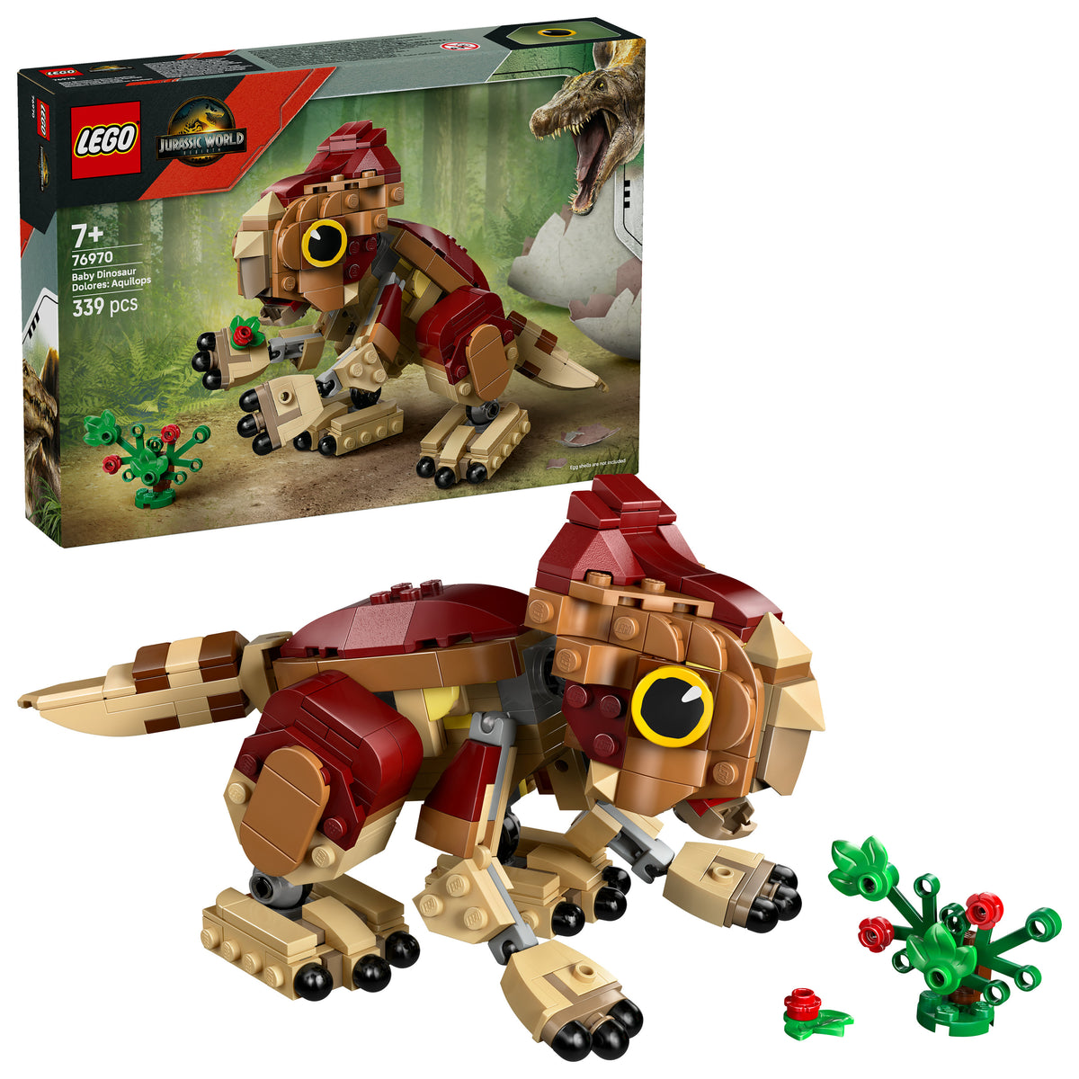 LEGO Jurassic World 76970 dinosauro cucciolo dolores: aquilops