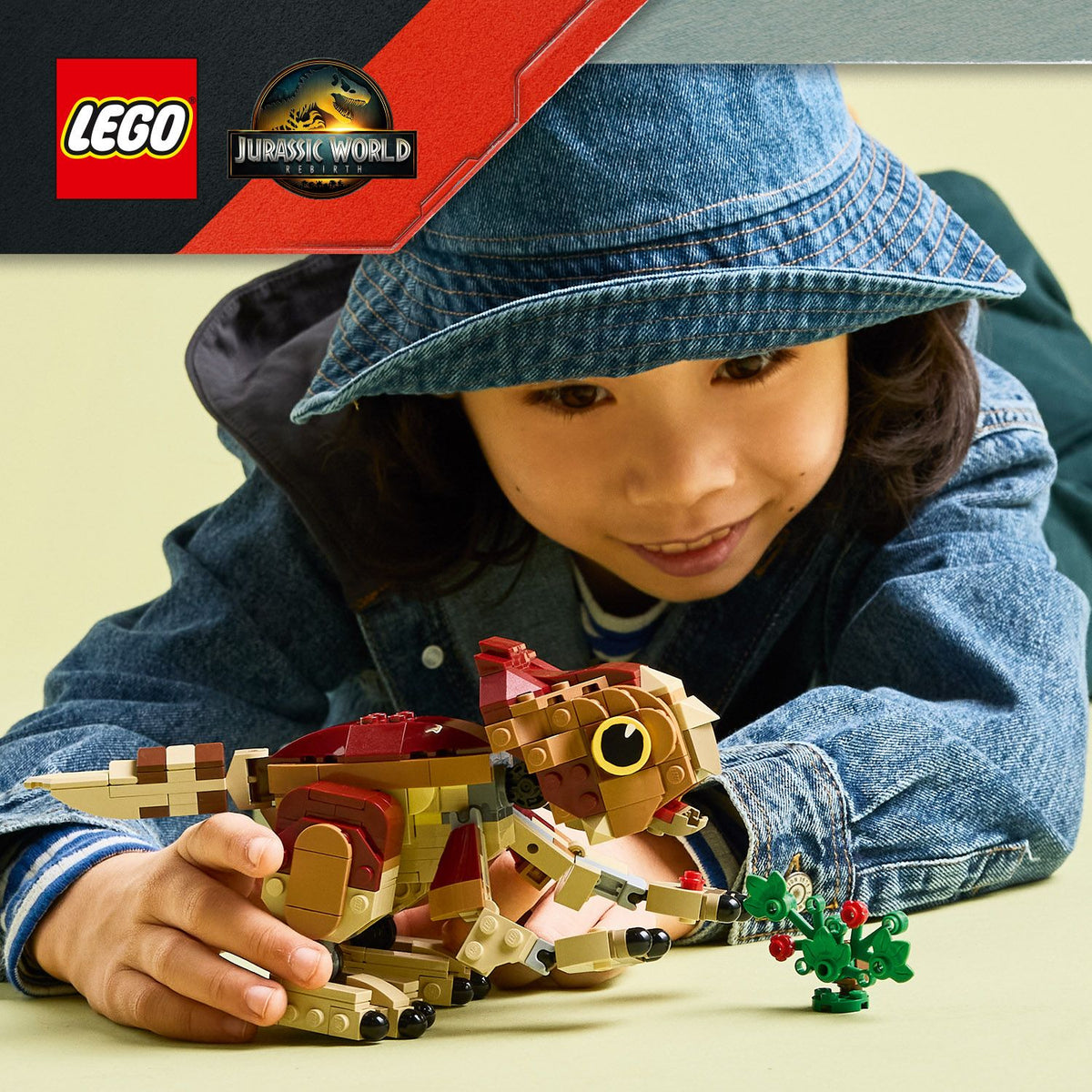 LEGO Jurassic World 76970 dinosauro cucciolo dolores: aquilops