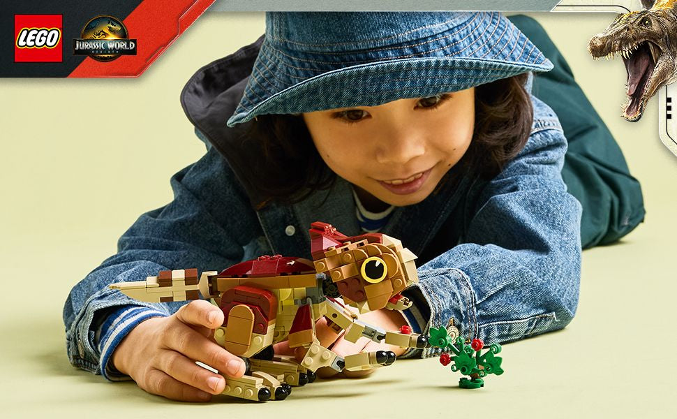 LEGO Jurassic World 76970 dinosauro cucciolo dolores: aquilops
