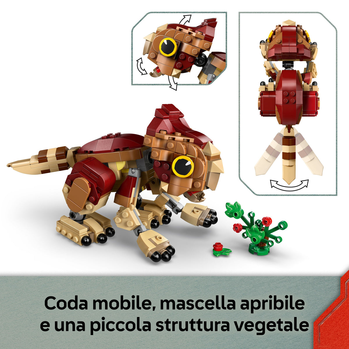 LEGO Jurassic World 76970 dinosauro cucciolo dolores: aquilops