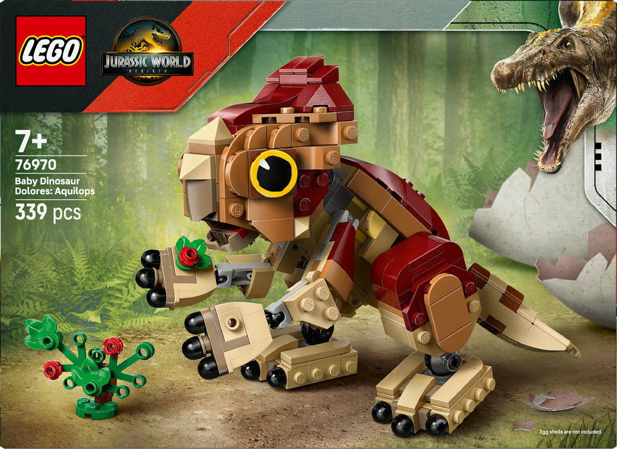 LEGO Jurassic World 76970 dinosauro cucciolo dolores: aquilops