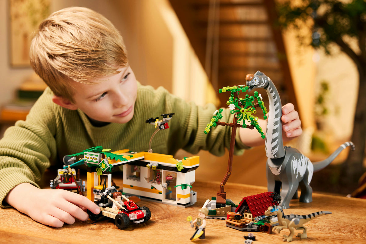 LEGO Jurassic World 76973 alla ricerca del raptor e del titanosauro