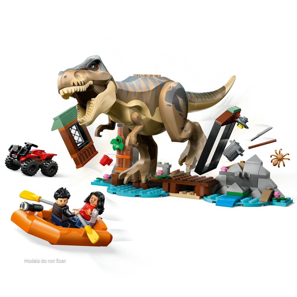 LEGO Jurassic World 76975 fuga sul fiume dal t. rex