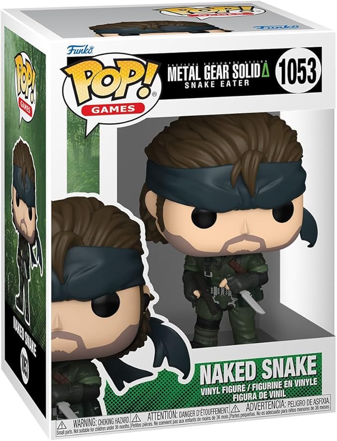 metal gear solid - naked snake 9cm - funko pop! 1053