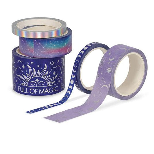 set di 5 nastri adesivi di carta - tape by tape - magic