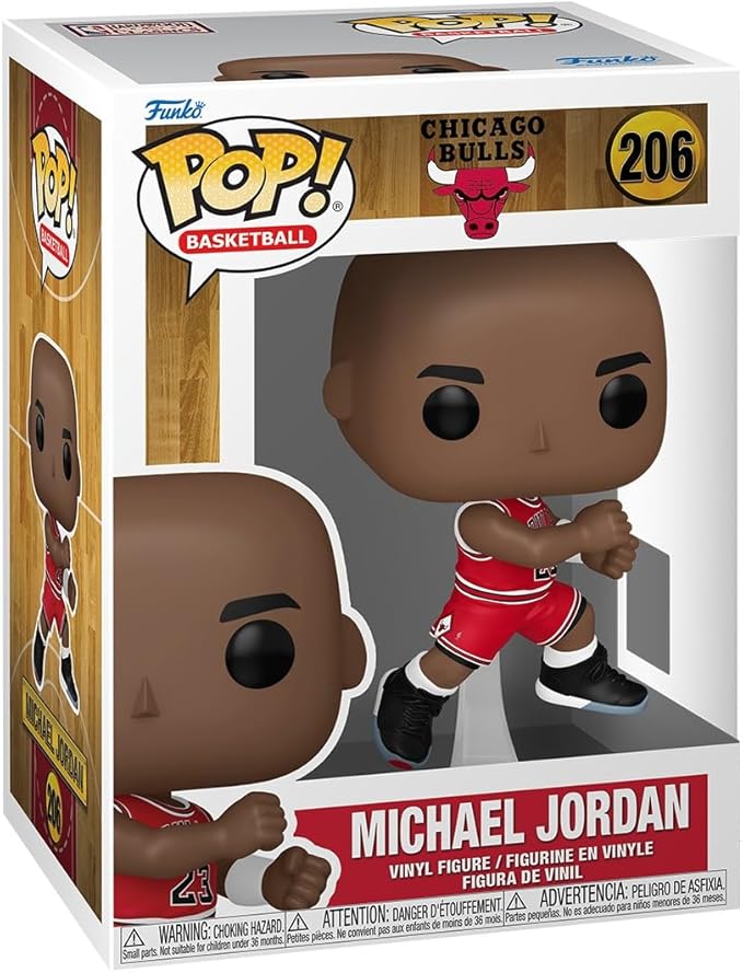 nba: bulls - michael jordan ('89) "the shot" 9mc - funko pop! 206