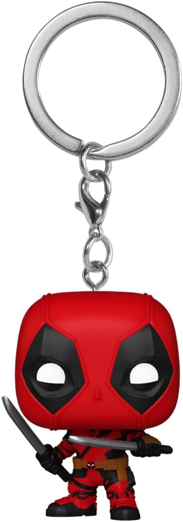 deadpool & wolverine - deadpool 4cm - funko pocket pop! portachiavi