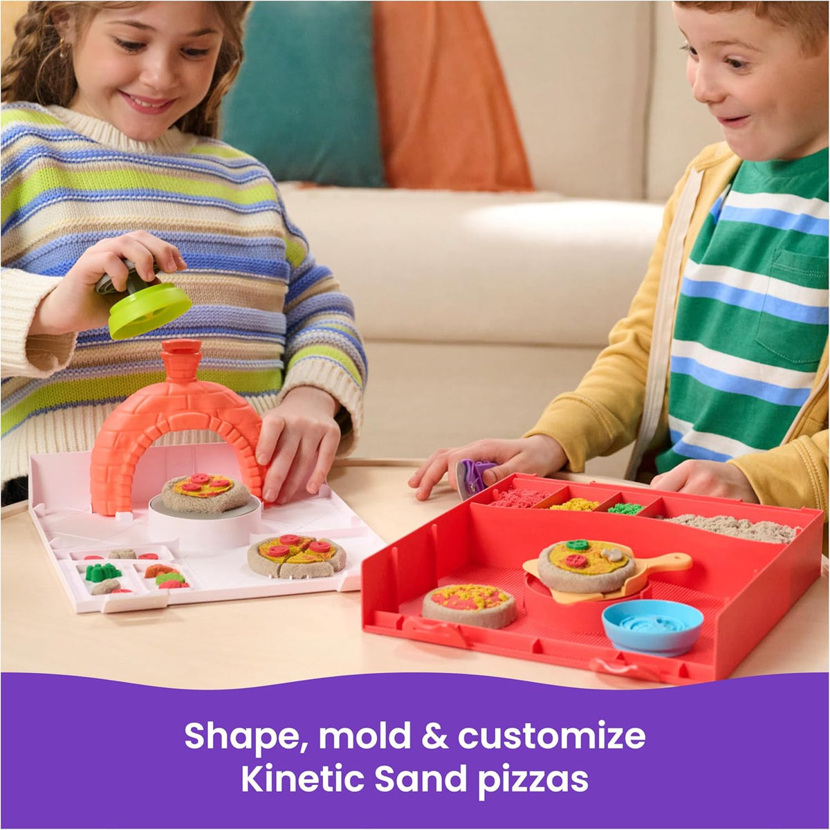 kinetic sand - playset squish pizza - sabbia 450g