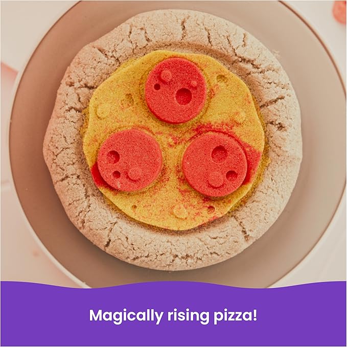 kinetic sand - playset squish pizza - sabbia 450g