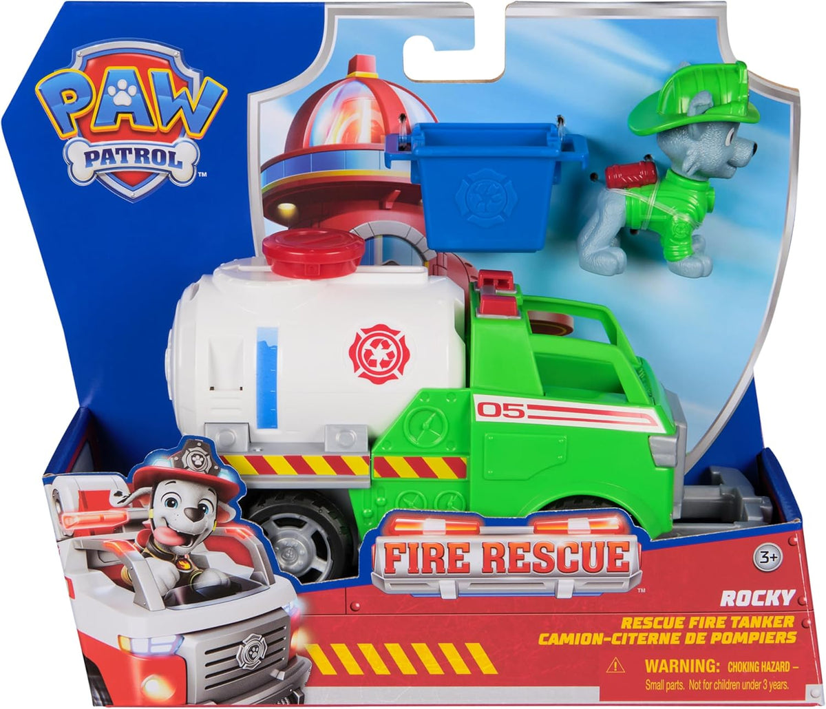 paw patrol fire rescue - rocky