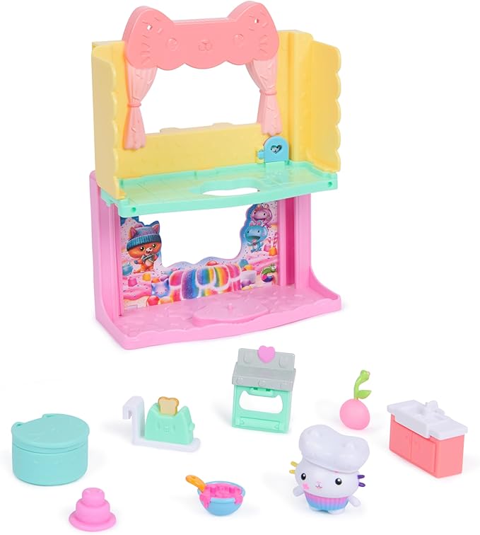 gabby's dollhouse - le stanze deluxe - cucina