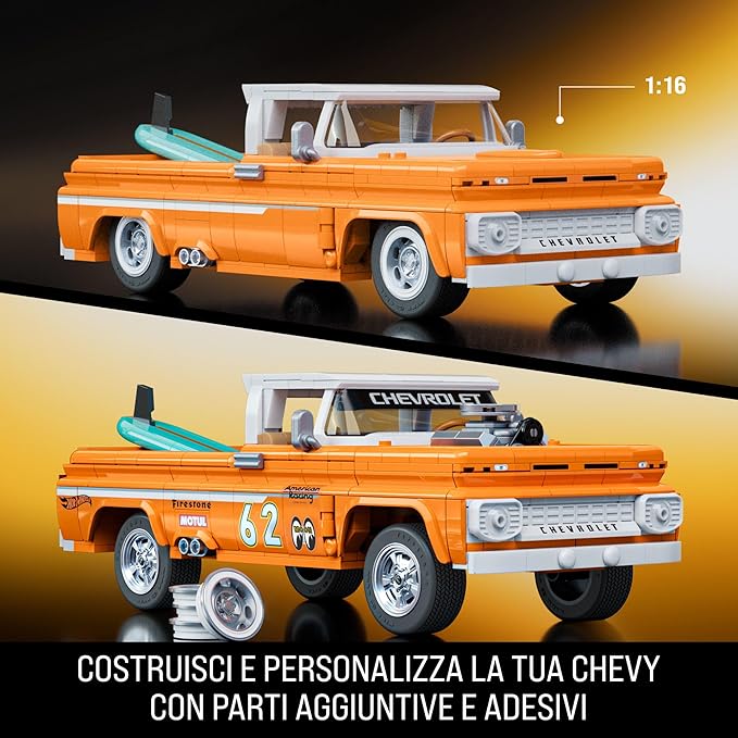 mattel brick shop hot wheels - chevrolet '62