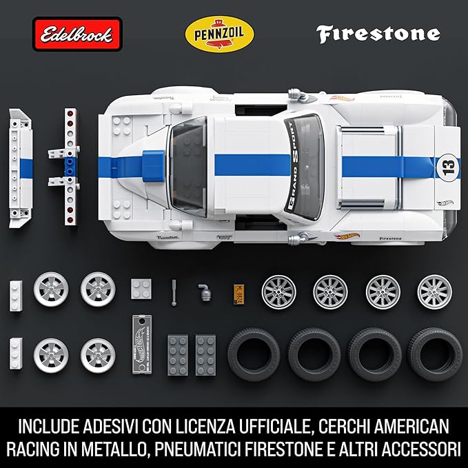 mattel brick shop hot wheels - corvette grand sport