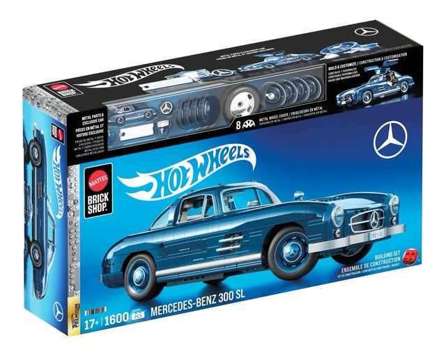 mattel brick shop hot wheels - mercedez-benz 300 sl