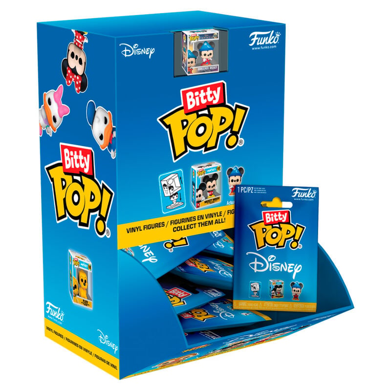 disney - 1 personaggio assortito 3cm  - funko pop bitty