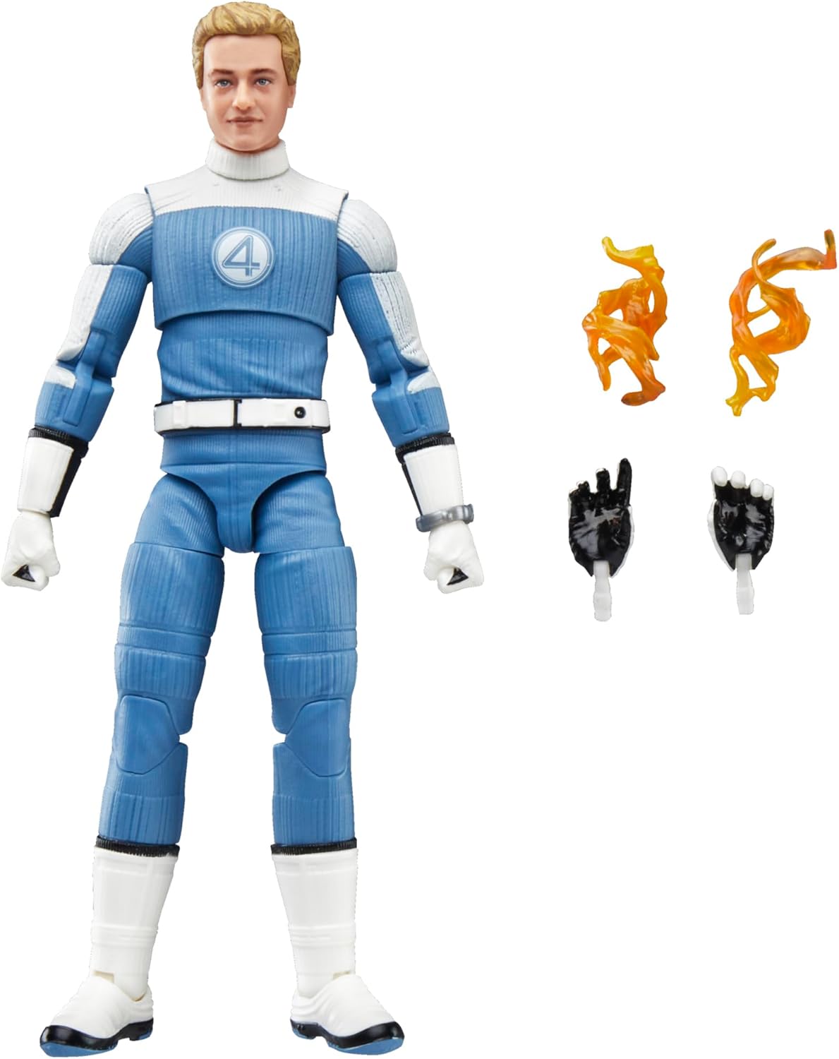marvel legends series - i fantastici 4 - johnny storm - action figure 15cm