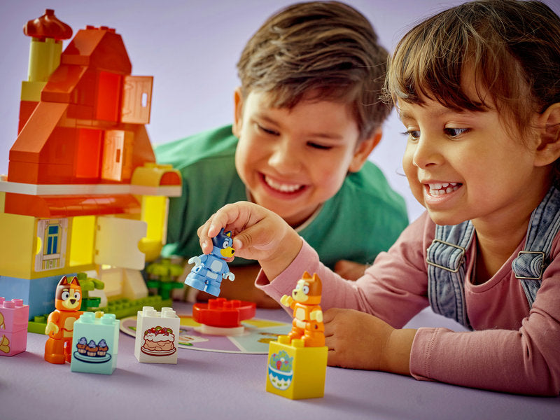 LEGO Duplo 10459 casa della famiglia di bluey con gioco di memoria