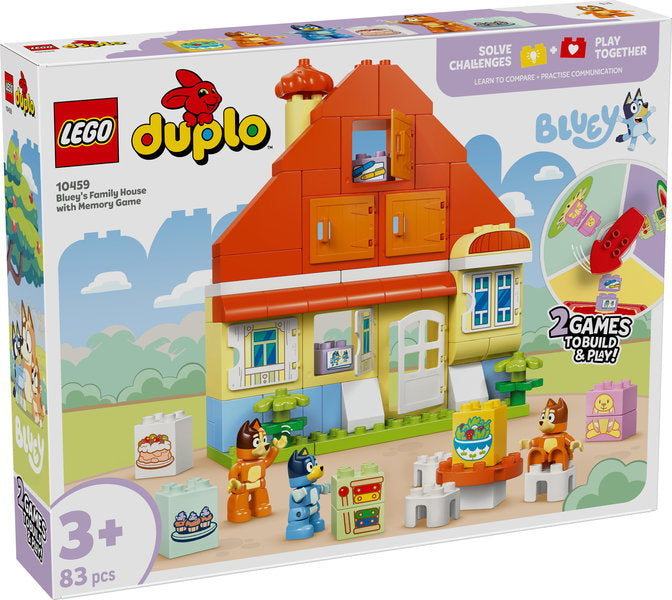 LEGO Duplo 10459 casa della famiglia di bluey con gioco di memoria