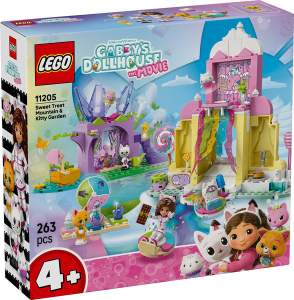 LEGO Gabby's Dollhouse 11205 dolce montagna e giardino di gattina fatina