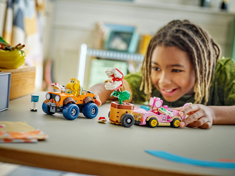 LEGO Super Mario 72044 mario kart™ all'inseguimento della pianta piranha potenziata
