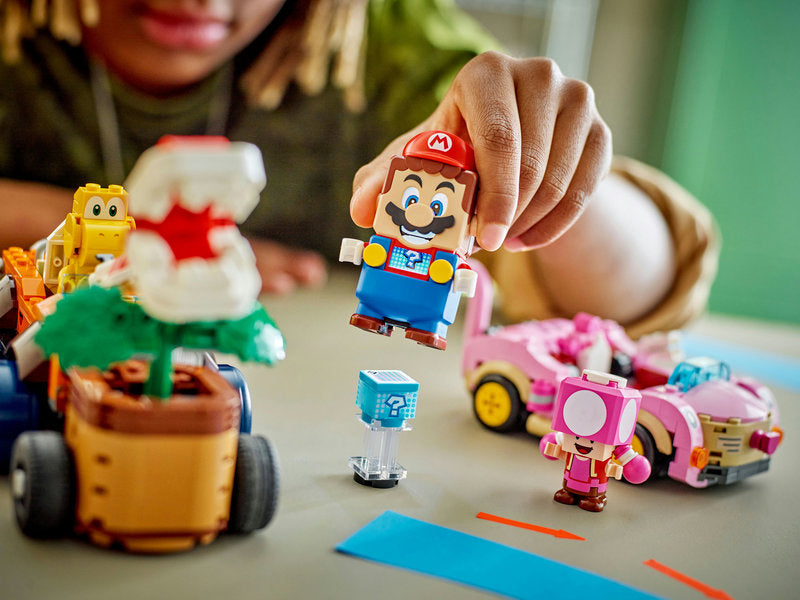 LEGO Super Mario 72044 mario kart™ all'inseguimento della pianta piranha potenziata