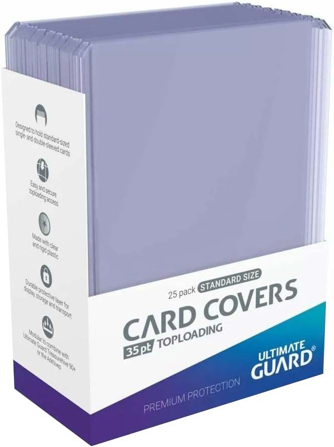 ultimate guard card covers toploading 35 pt clear - 25 pezzi