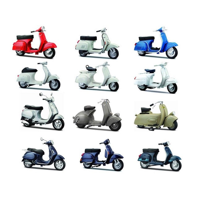collezione vespa 1:18 - un modello assortito