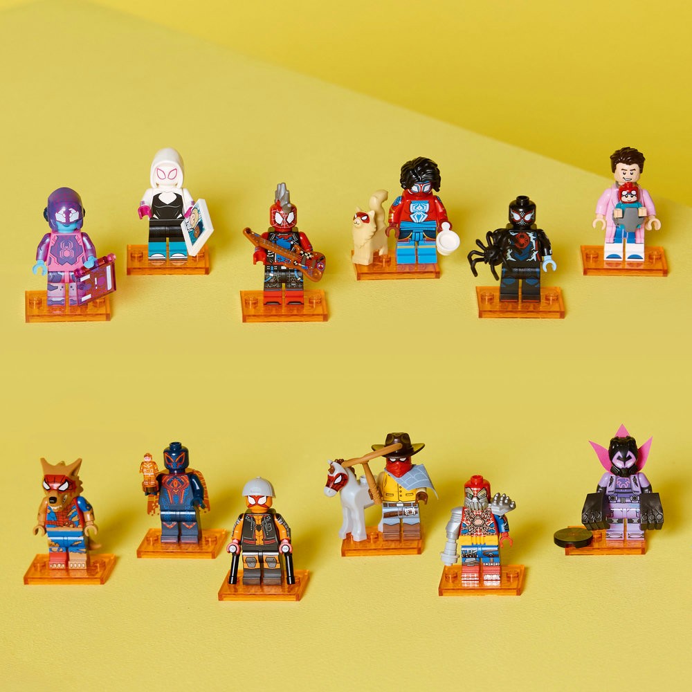 Minifigures Super Heroes 71050 lego minifigures spider-man: across the spider-verse collezione completa