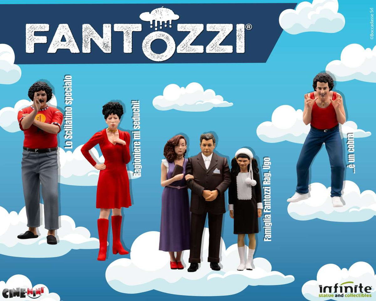 fantozzi - famiglia fantozzi rag. ugo - mini figure 10cm