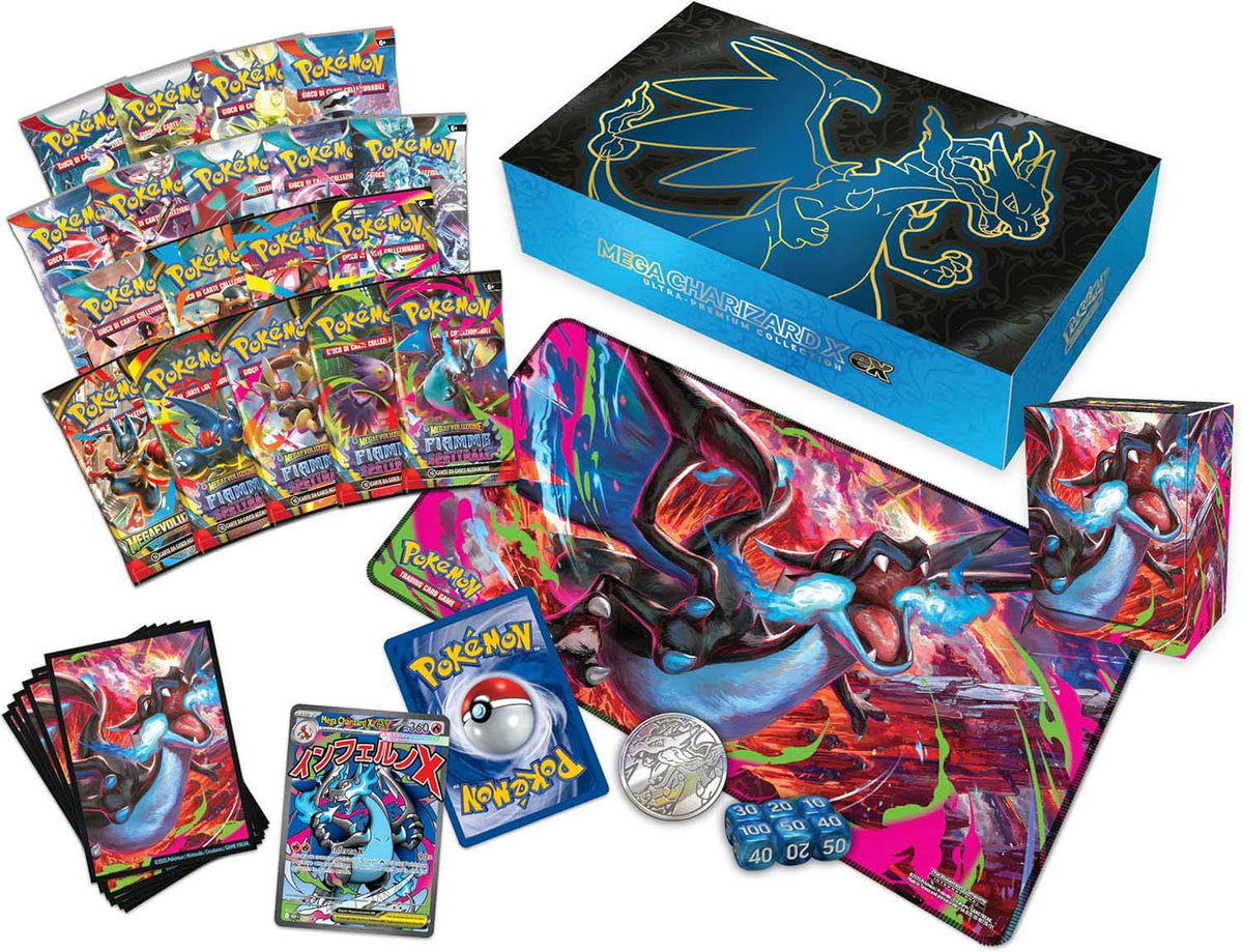pokémon - collezione ultra premium mega charizard x-ex (ita)