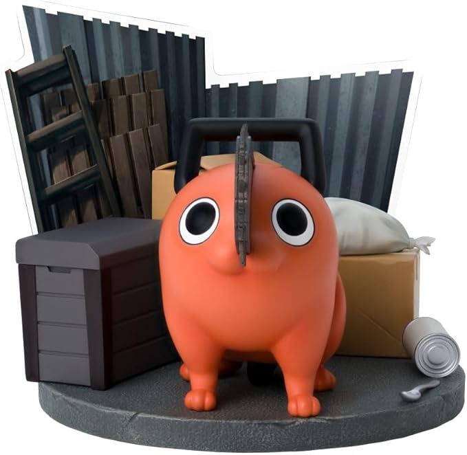 chainsaw man - pochita - statua 10cm