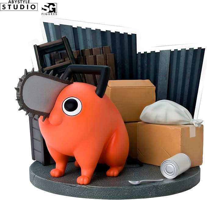 chainsaw man - pochita - statua 10cm