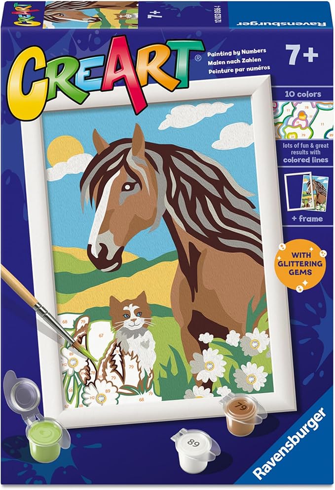 creart - serie e - cavallo e gattino