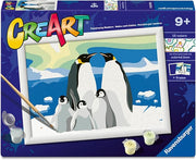 creart - serie d - famiglia di pinguini