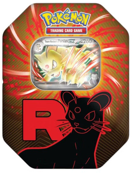pokémon scarlatto e violetto - rivali predestinati: team rocket - tin da collezione - persian-ex (ita)