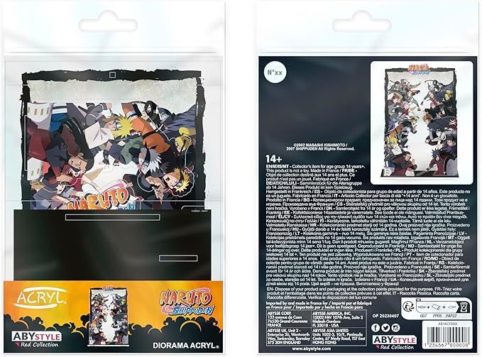 naruto shippuden - diorama acryl - combattimento di gruppo