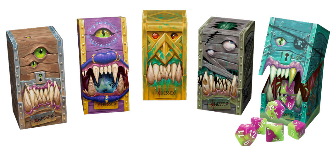 hidden wonders™ - blind box con set di 7 dadi poliedrici
