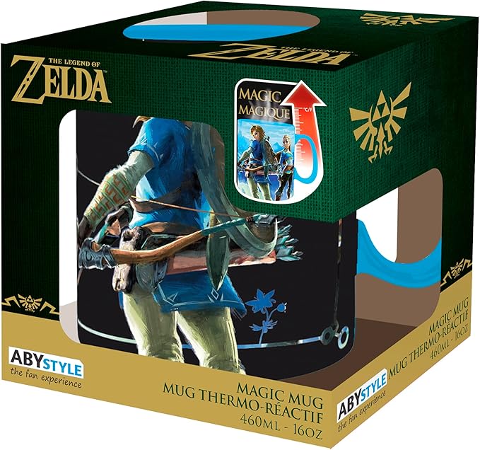 the legend of zelda - tazza termosensibile 460ml - breath the wild