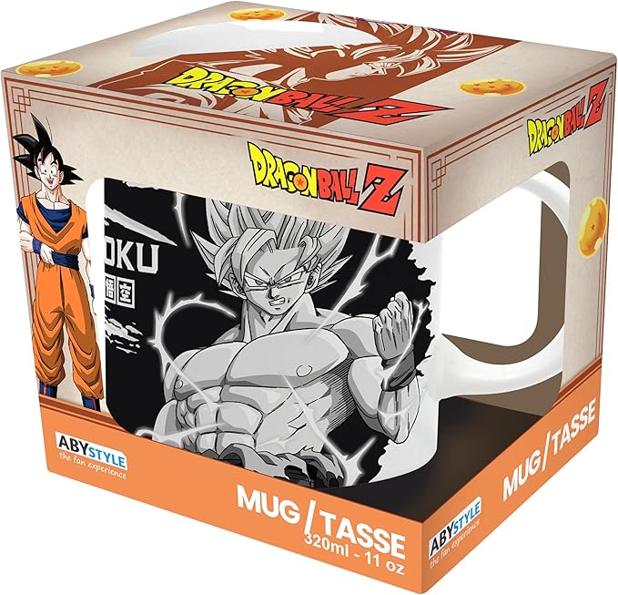 dragon ball z - tazza 320ml - goku b&w