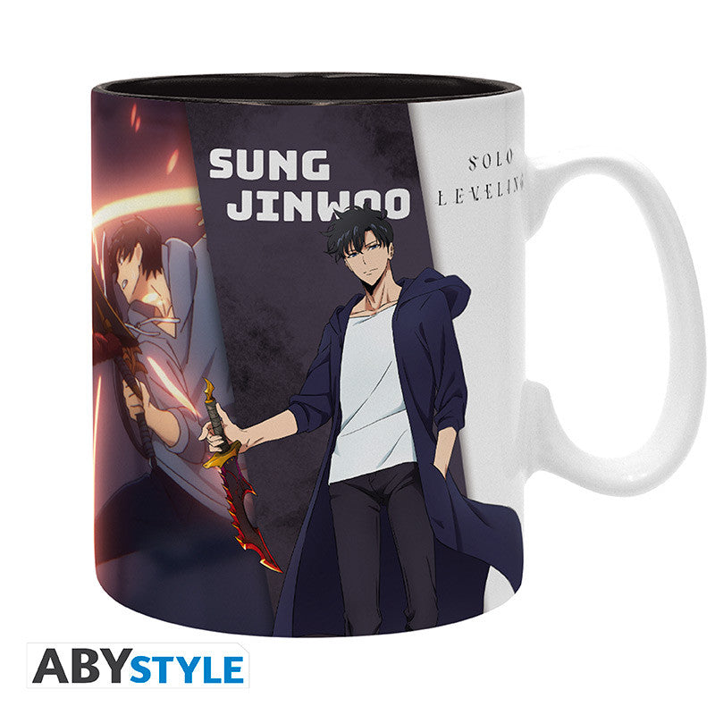 solo leveling - tazza 460ml - sun jinwoo & igris