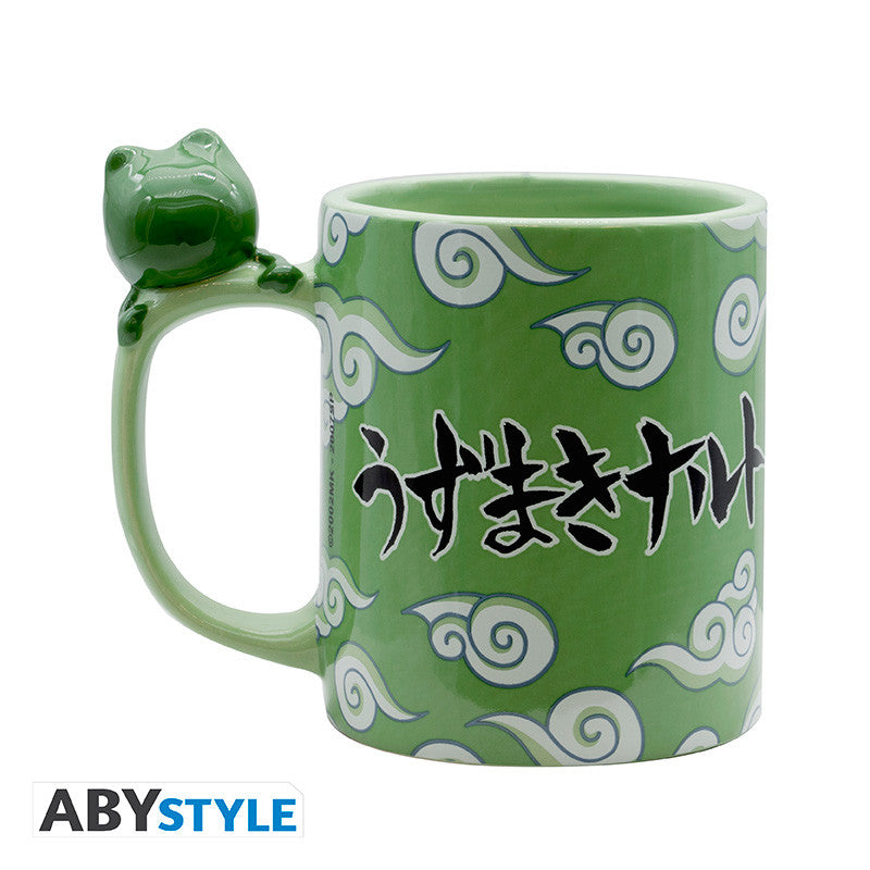 naruto shippuden - tazza con manico 3d 460ml - naruto e gama-chan