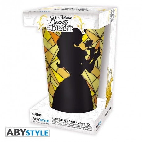 la bella e la bestia - bicchiere 400ml - belle