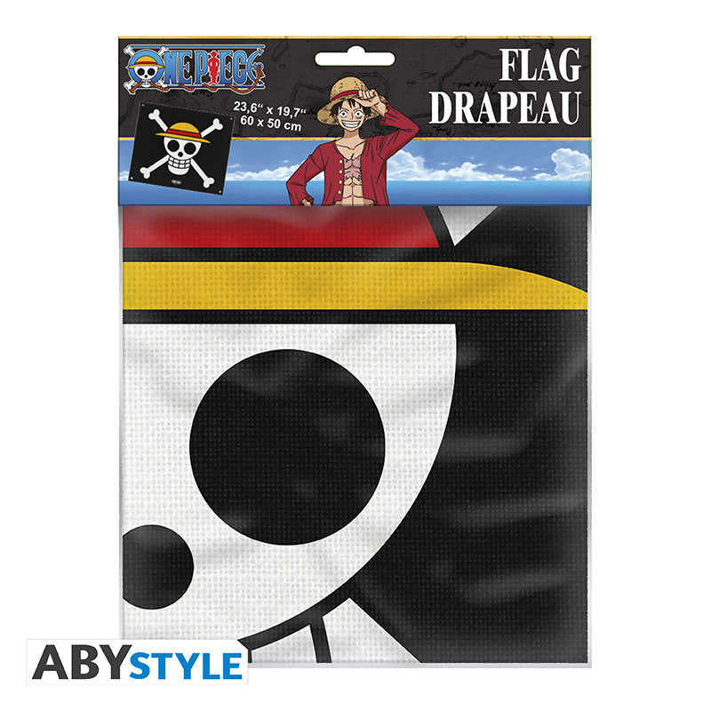 one piece - bandiera 50x60 - straw hat jolly roger