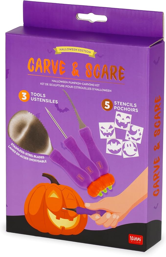 kit per intagliare la zucca di halloween