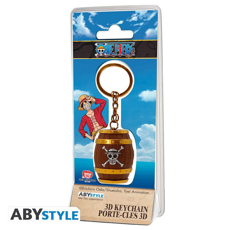 one piece - portachiavi 3d - barile